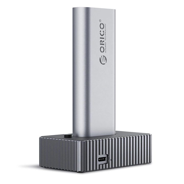 Dokavimo stotis M.2 NVMe/SATA diskams – pilka