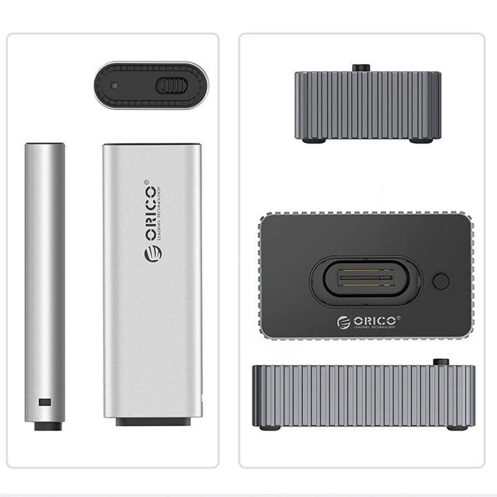 Dokavimo stotis M.2 NVMe/SATA diskams – pilka