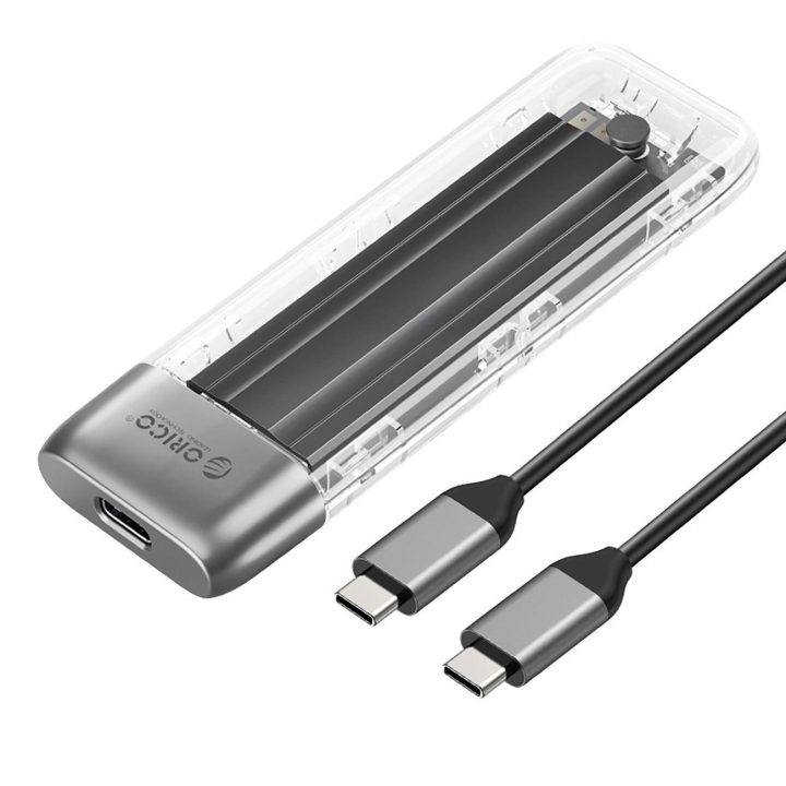 Išorinis SSD diskas M.2 NVMe USB-C 3.2 pilkas