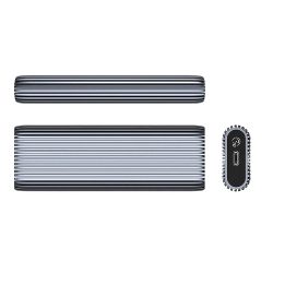 Išorinis SSD diskas M.2 NVMe USB-C 3.2 pilkas