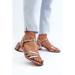 sintetinės odos sandalai Sergio Leone SK046 Silver