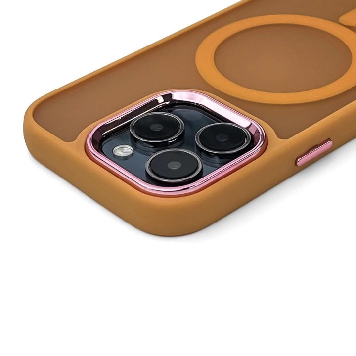 Dėklas MagSafe Samsung Galaxy S25 – oranžinis