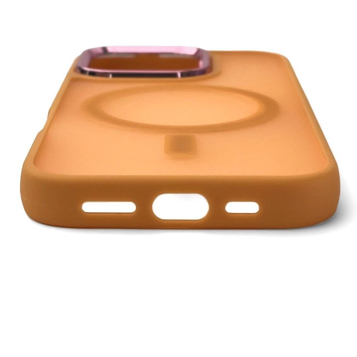 Dėklas MagSafe Samsung Galaxy S25 – oranžinis