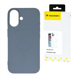 Silikoninis dėklas MagSafe Samsung Galaxy S24 FE, pilkas