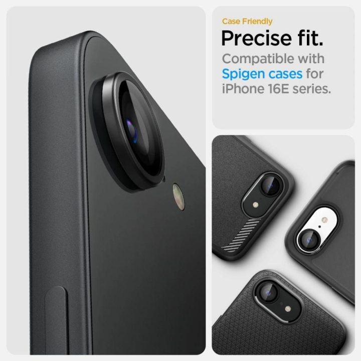 Apsauginis stiklas iPhone 16e kamerai, juodas (2 vnt.)