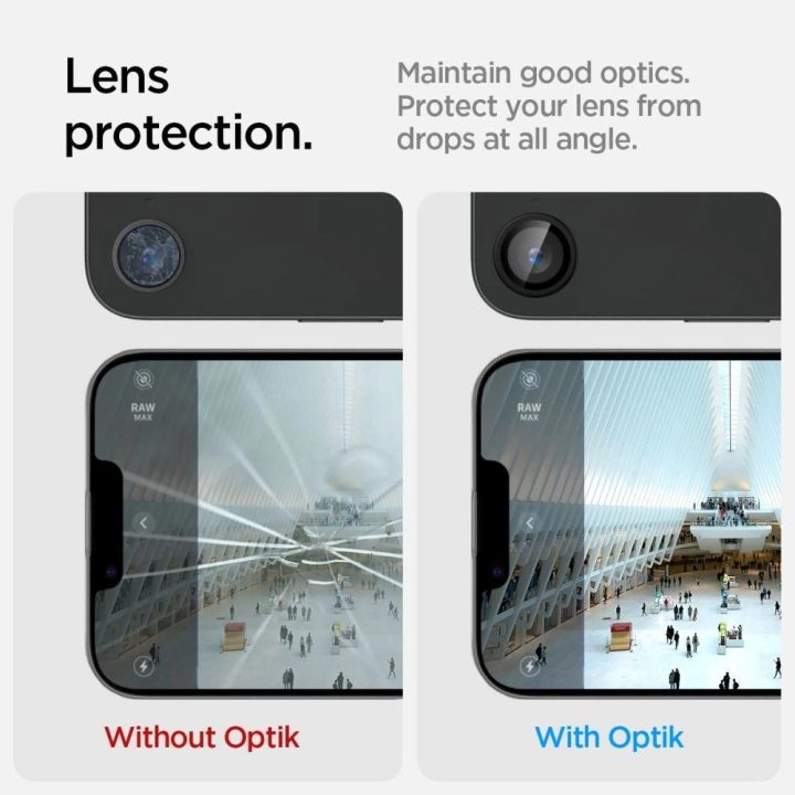 Apsauginis stiklas iPhone 16e kamerai, juodas (2 vnt.)