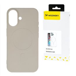 Silikoninis magnetinis dėklas MagSafe Samsung Galaxy S25, smėlio