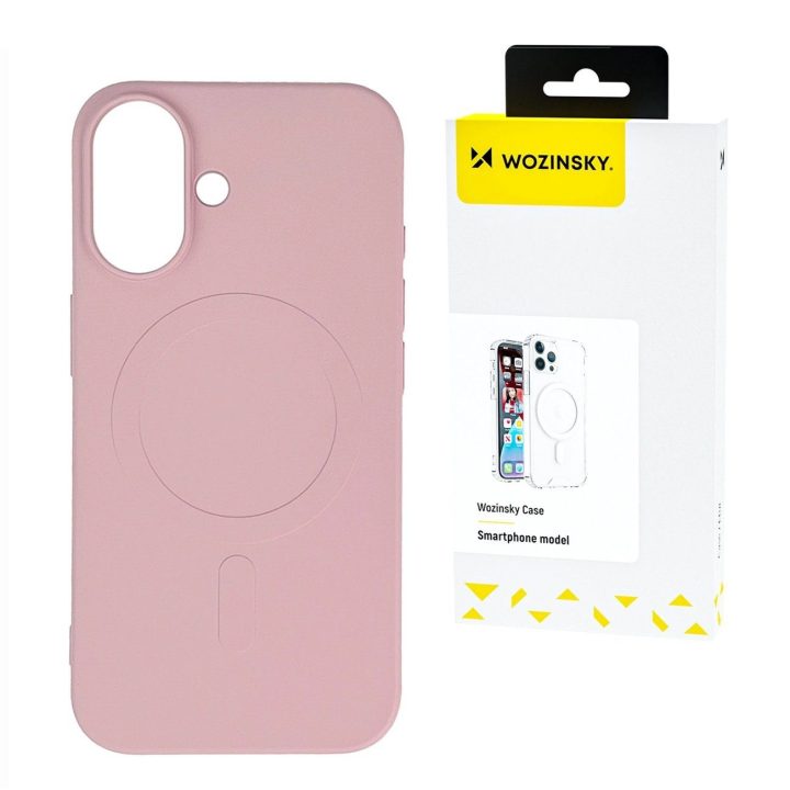 Silikoninis magnetinis dėklas MagSafe Samsung Galaxy S25 – rožinis
