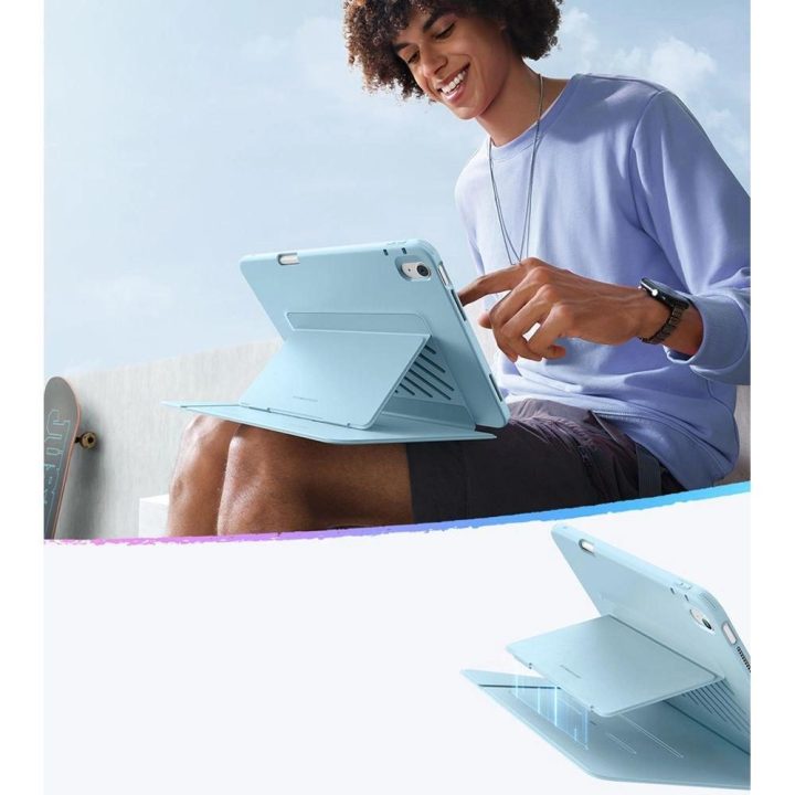 Planšetės dėklas ESR Flip Hybrid iPad Air 13 mėlynas