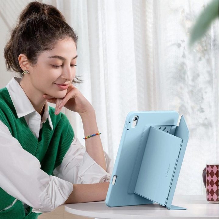 Planšetės dėklas ESR Flip Hybrid iPad Air 13 mėlynas