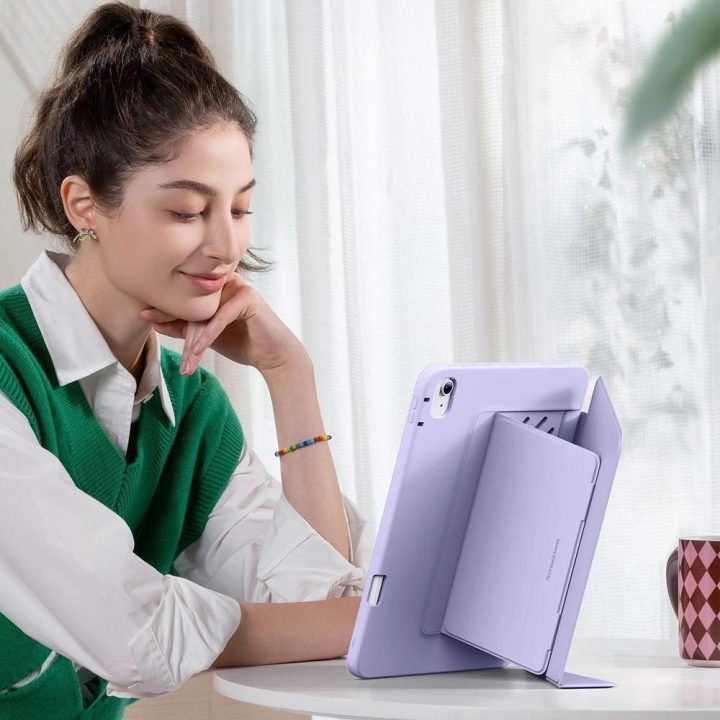 Planšetės dėklas ESR Flip Hybrid, violetinis, iPad Air 13