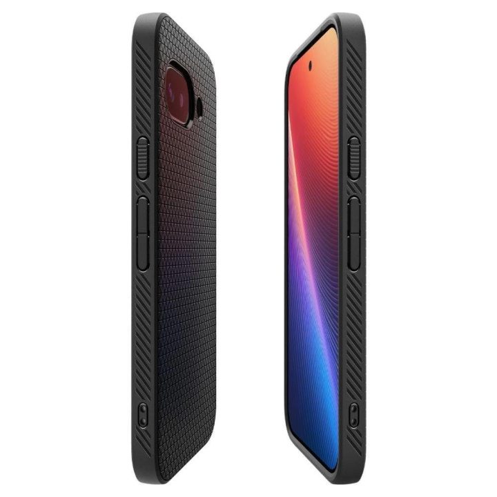 Dėklas Spigen Liquid Air Google Pixel 9A, juodas matinis