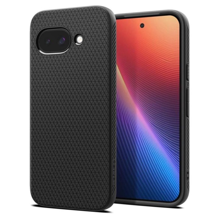 Dėklas Spigen Liquid Air Google Pixel 9A, juodas matinis