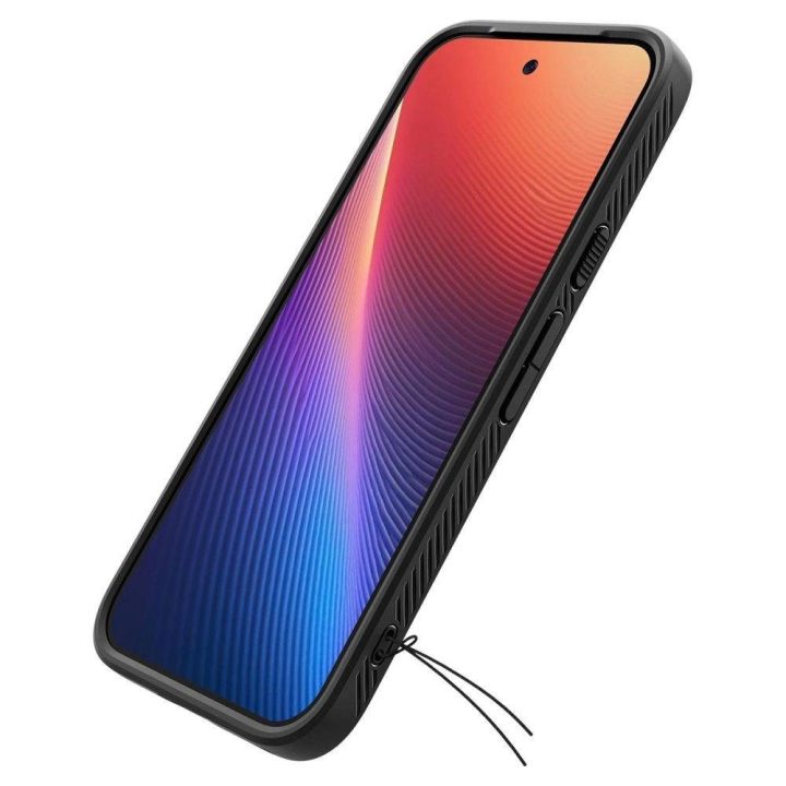 Dėklas Spigen Liquid Air Google Pixel 9A, juodas matinis