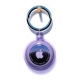Vandeniui atsparus Apple AirTag dėklas – violetinis