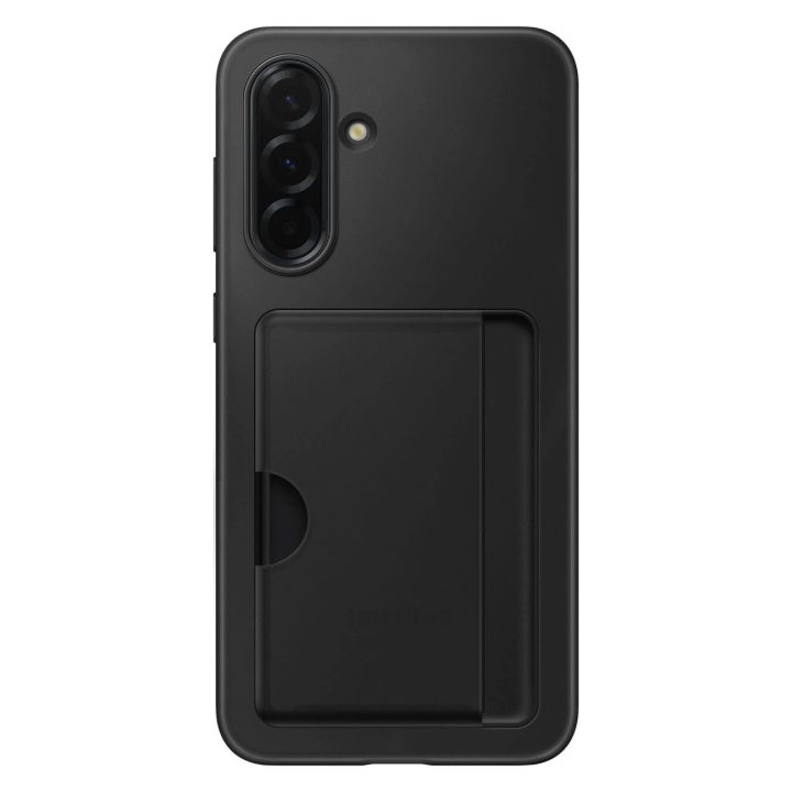 Dėklas su kortelių skyriumi Samsung Galaxy A36 5G, juodas