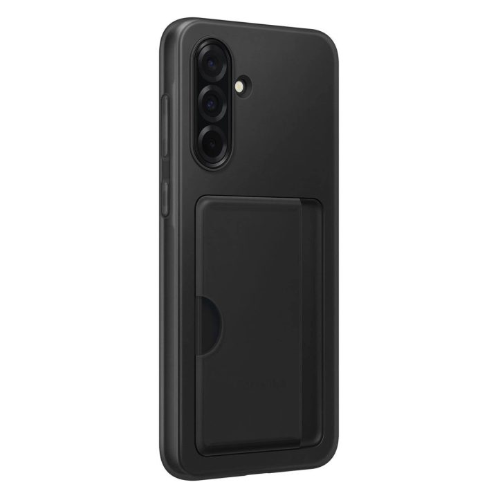 Dėklas su kortelių skyriumi Samsung Galaxy A36 5G, juodas