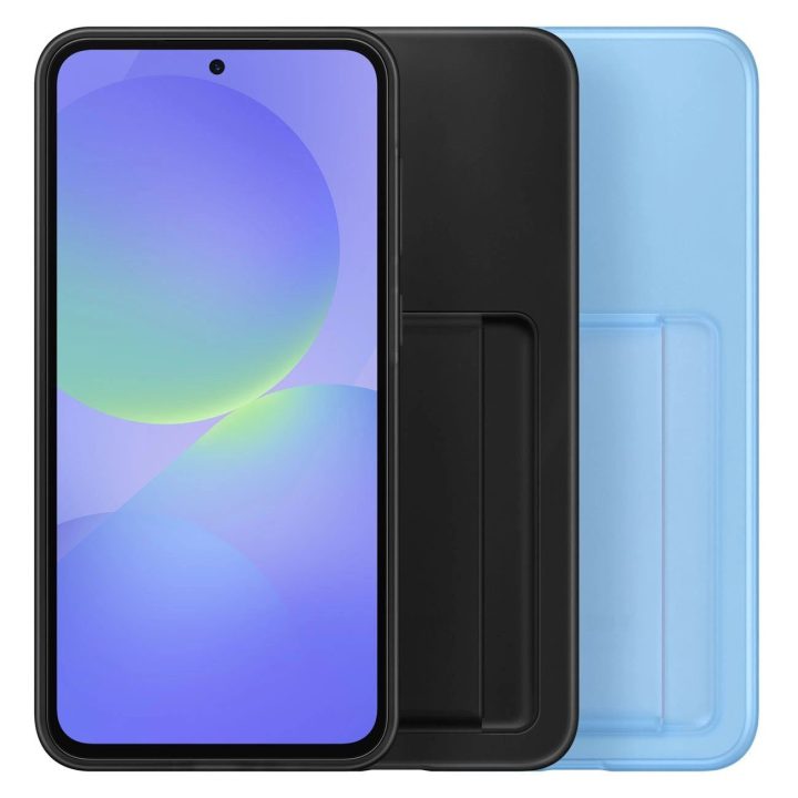 Dėklas su kortelių skyriumi Samsung Galaxy A36 5G, juodas