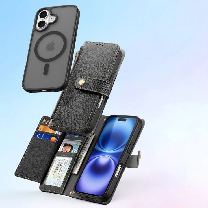 Odinis dėklas iPhone 16 – juodas