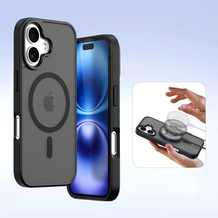 Odinis dėklas iPhone 16 – juodas
