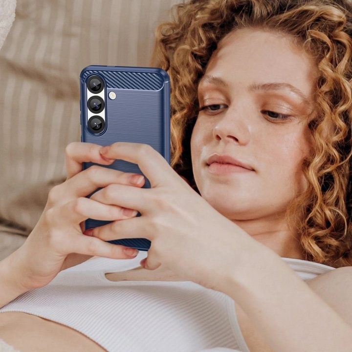 Silikoninis mėlynas dėklas Carbon“ iPhone 16e