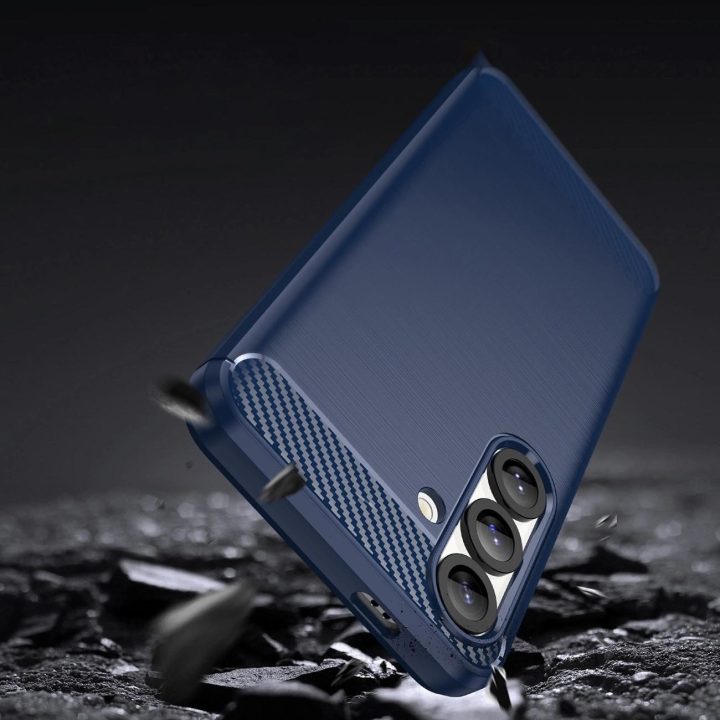 Silikoninis dėklas Samsung Galaxy S25 Edge – mėlynas