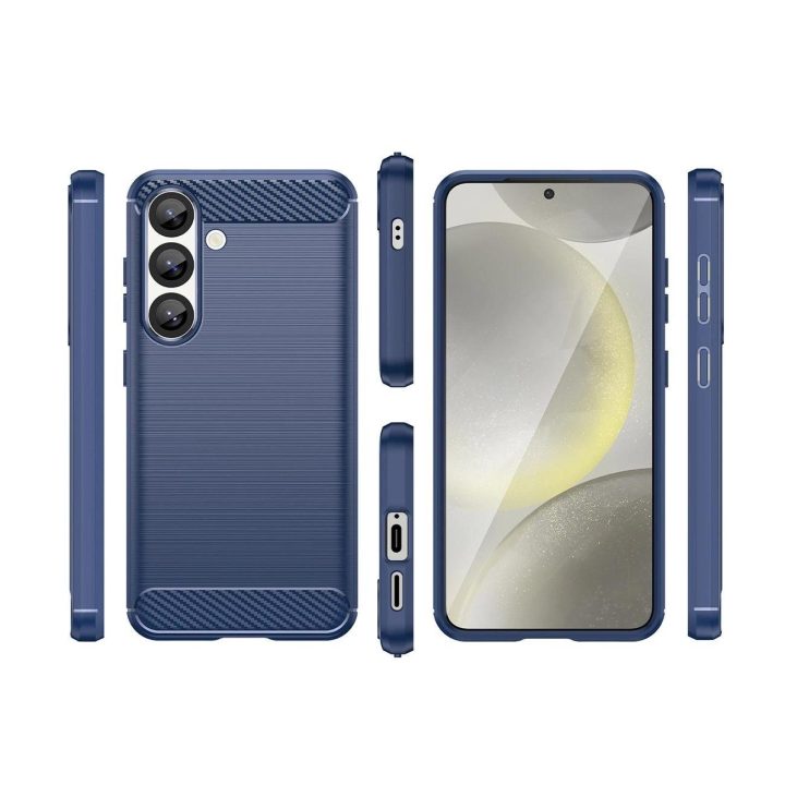 Silikoninis dėklas Samsung Galaxy S25 Edge – mėlynas
