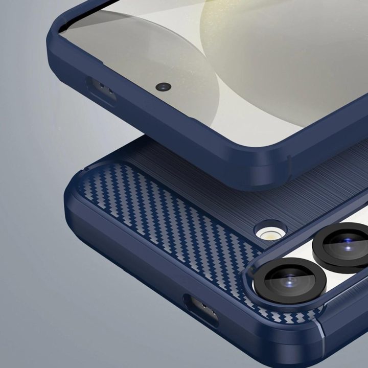 Silikoninis dėklas Samsung Galaxy S25 Edge – mėlynas