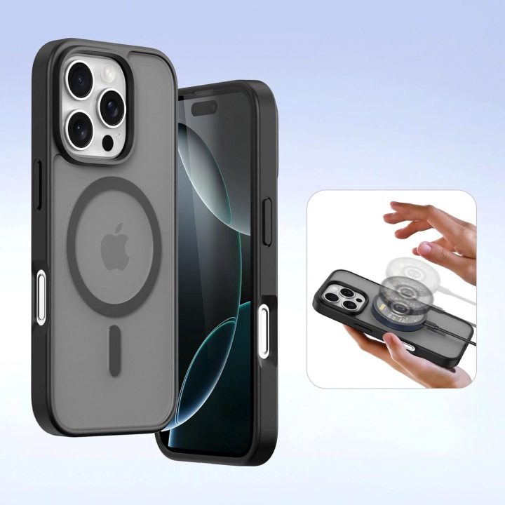 Odinis dėklas iPhone 16 Pro – juodas