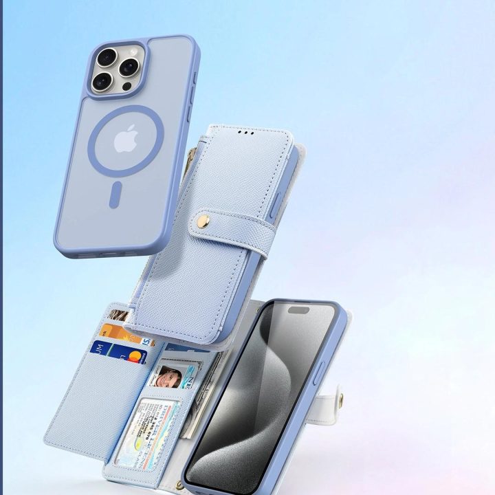 Odinis dėklas iPhone 15 Pro – mėlynas