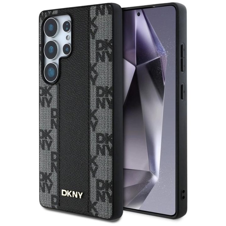 Dėklas juodas odinis su raštu Samsung Galaxy S25 Ultra