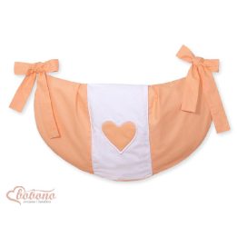 Žaislų krepšys pakabinamas Hanging Hearts“ oranžinis
