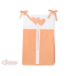 Kūdikio krepšys Hanging Hearts oranžinis