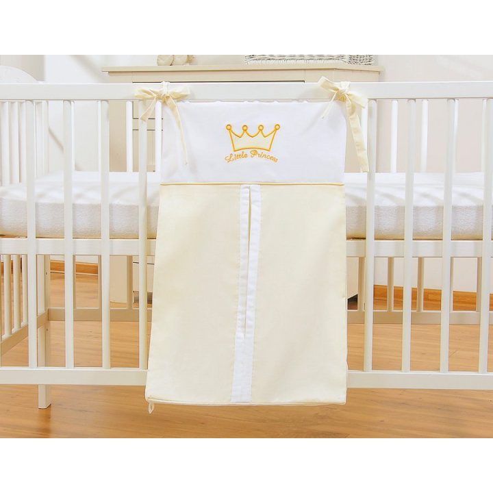 Kūdikio krepšys kreminės spalvos Little Prince/Princess