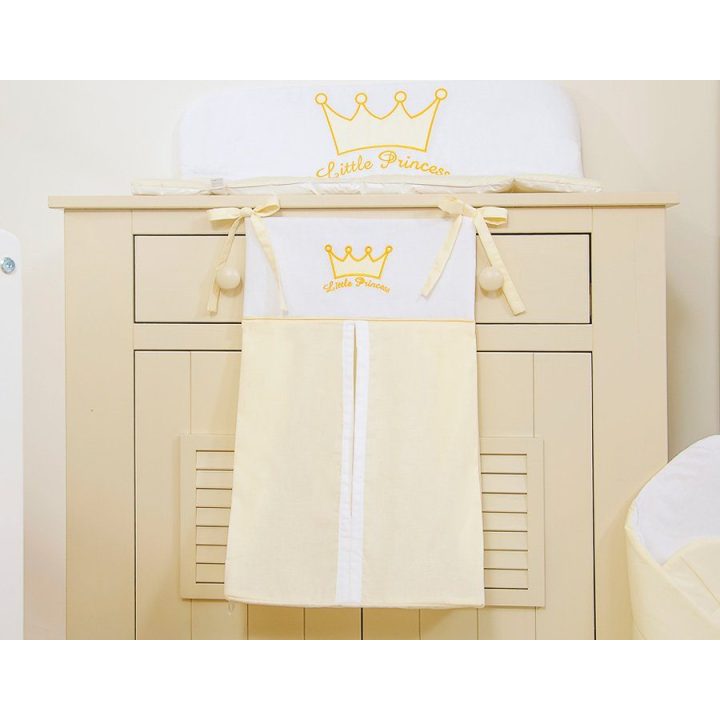 Kūdikio krepšys kreminės spalvos Little Prince/Princess