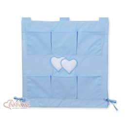 Lovytės kišenėlė kūdikiui Hanging Hearts mėlyna