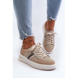 Moteriški odiniai sportbačiai D&A LR110 Smėlio spalvos