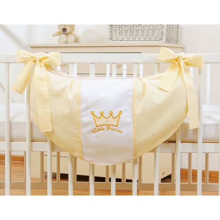 Žaislų krepšys vaikams Little Prince/Princess, kreminis