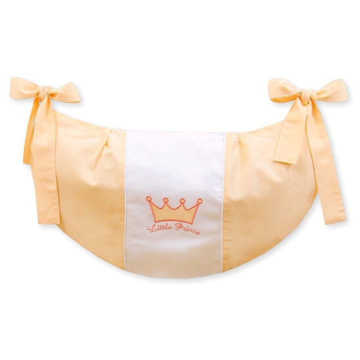 Žaislų krepšys Little Prince/Princess persikinis