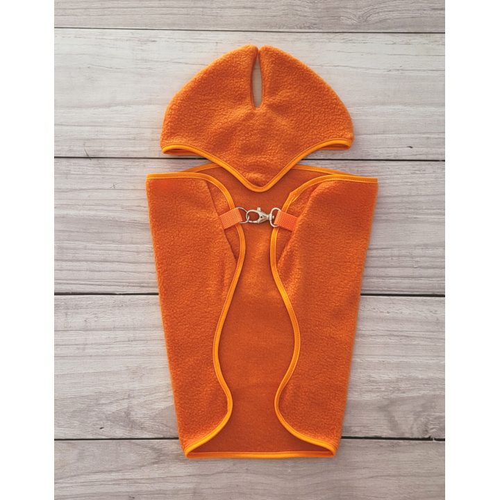 Hobby Horse oranžinė fleece antklodė ir ausinės