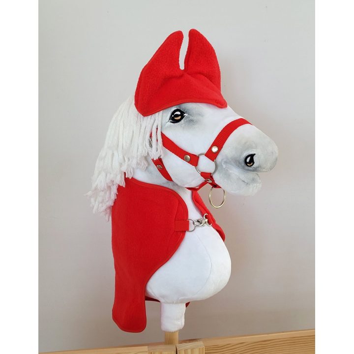 Hobby Horse rinkinys: raudonas pledas ir ausinės