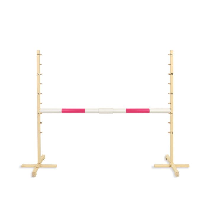 Šuolių kliūtis Hobby Horse su rožine sija 120 cm