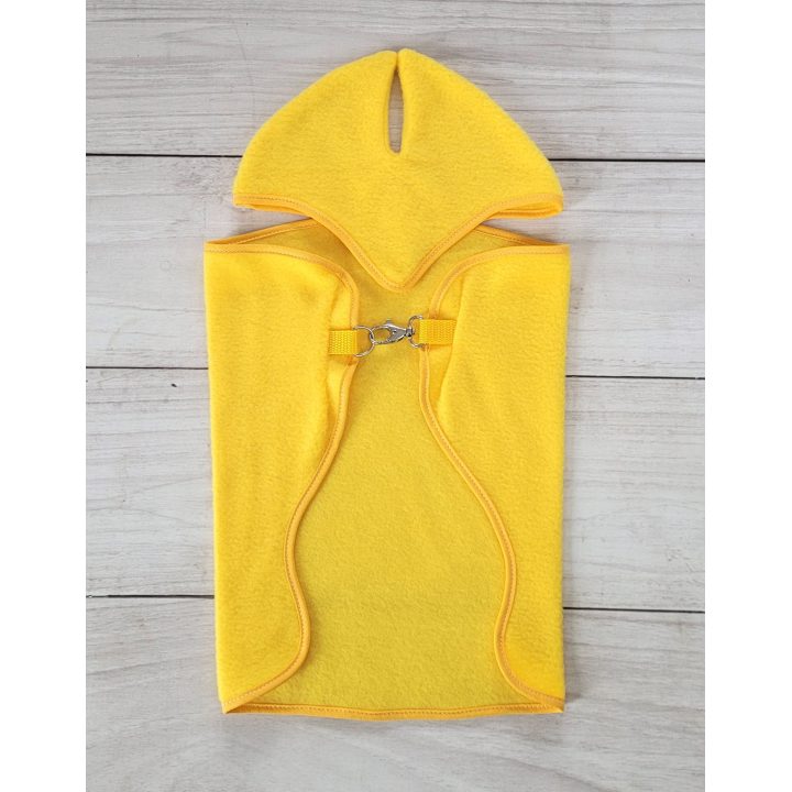 Hobby Horse geltona fleece antklodė ir ausinukai