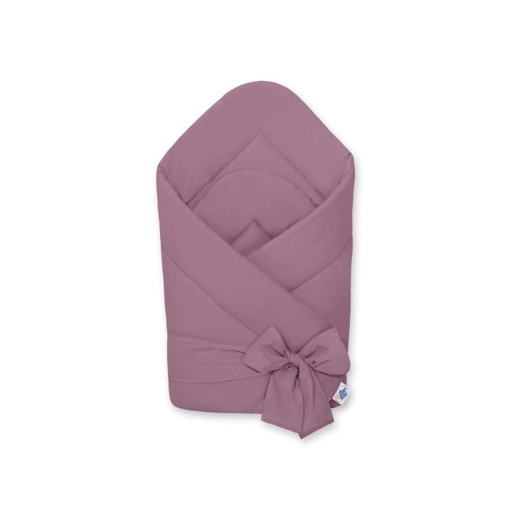 Kūdikio lizdelis su kaspinu, pastelinės violetinės spalvos