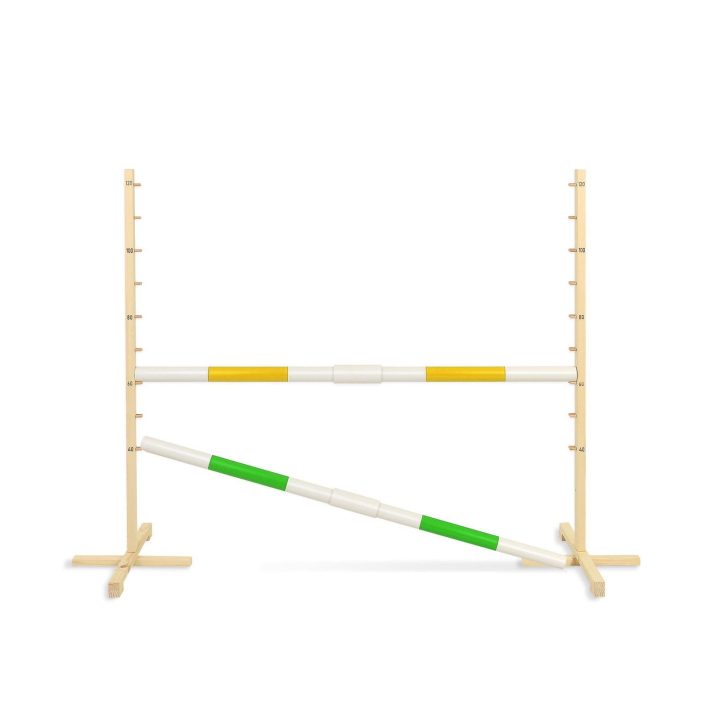 Šuolių kliūtis Hobby Horse geltona ir žalia, 120 cm aukščio