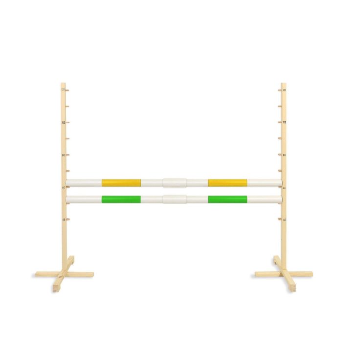 Šuolių kliūtis Hobby Horse geltona ir žalia, 120 cm aukščio