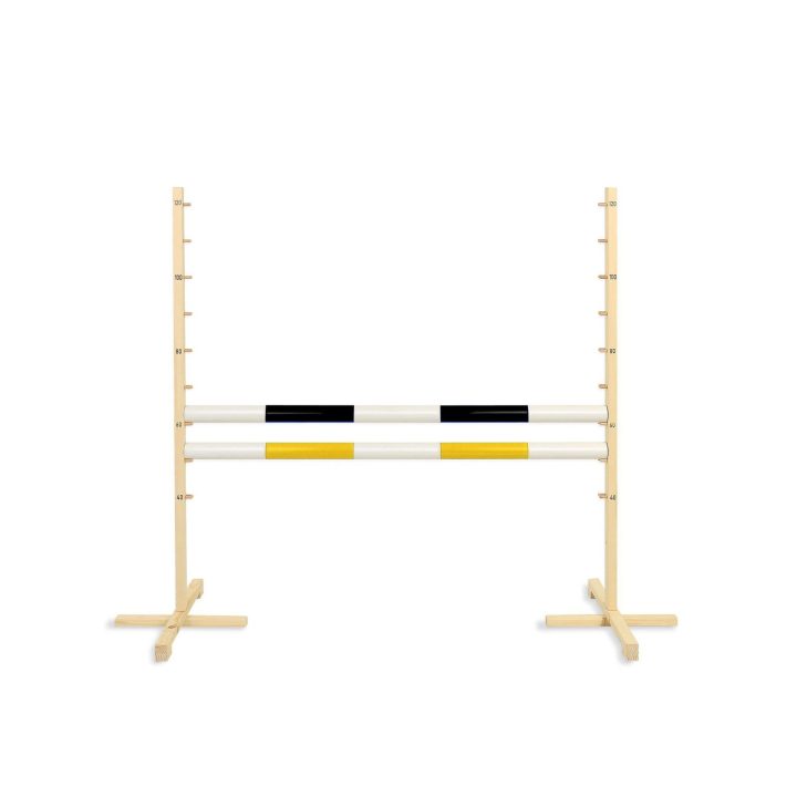 Šuolių kliūtis Hobby Horse juoda ir geltona 120 cm