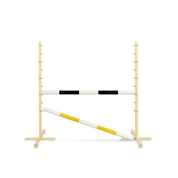 Šuolių kliūtis Hobby Horse juoda ir geltona 120 cm