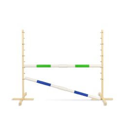 Šuolių kliūtis hobi arkliukui žalia ir mėlyna 120 cm