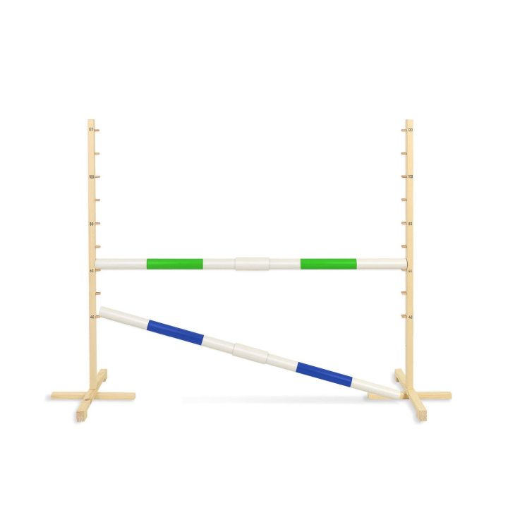 Šuolių kliūtis hobi arkliukui žalia ir mėlyna 120 cm